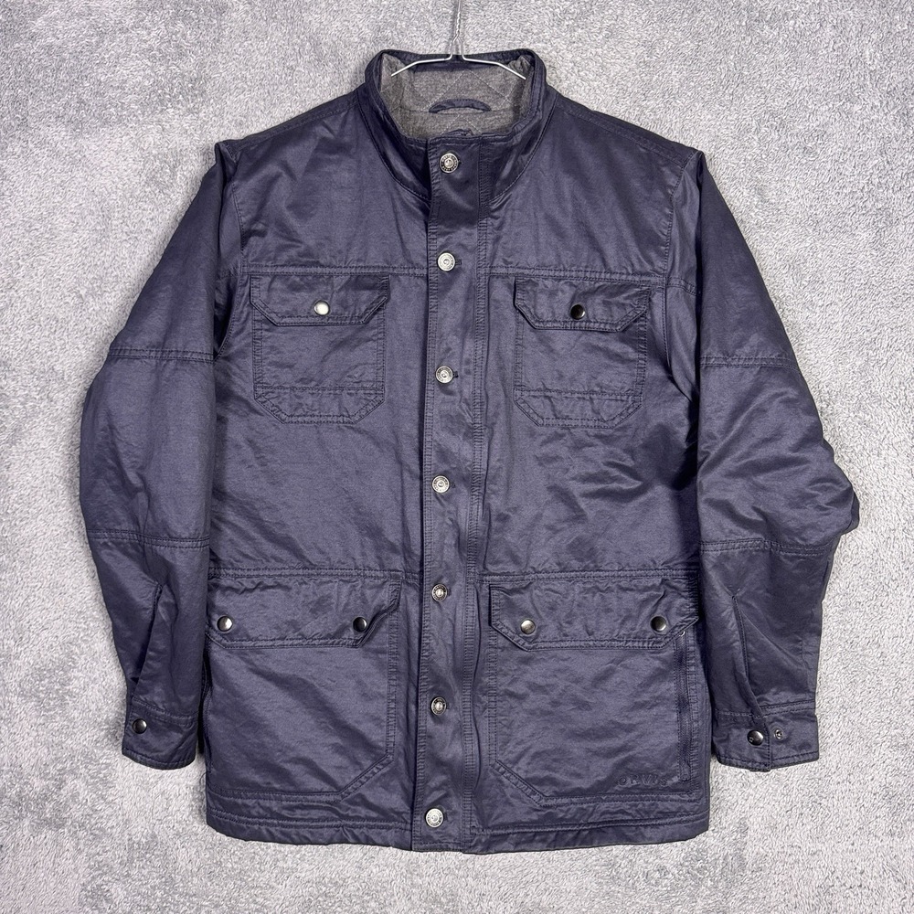 Orvis Field Coat Mens M Diamond Quilted Barn Chore Jacket Hunt Brushed Canvas